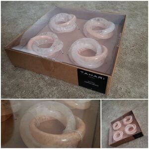 Tahari Home Set of 4 Napkin Rings